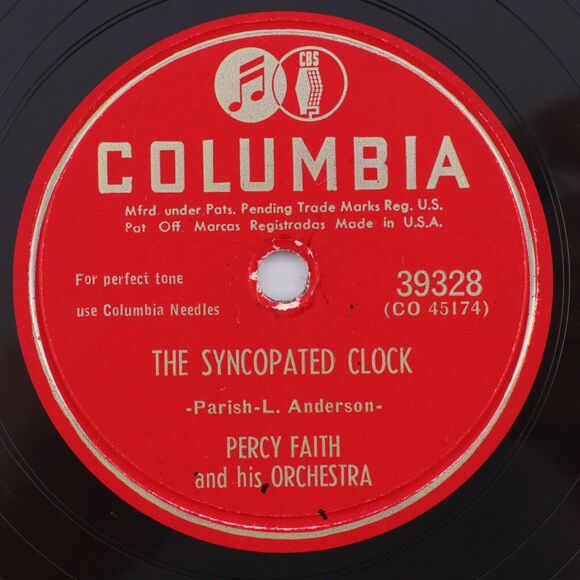 Percy Faith - On Top Of Old Smoky / Syncopated Clock 1951 10" 78rpm Record 39328 - Picture 3 of 16